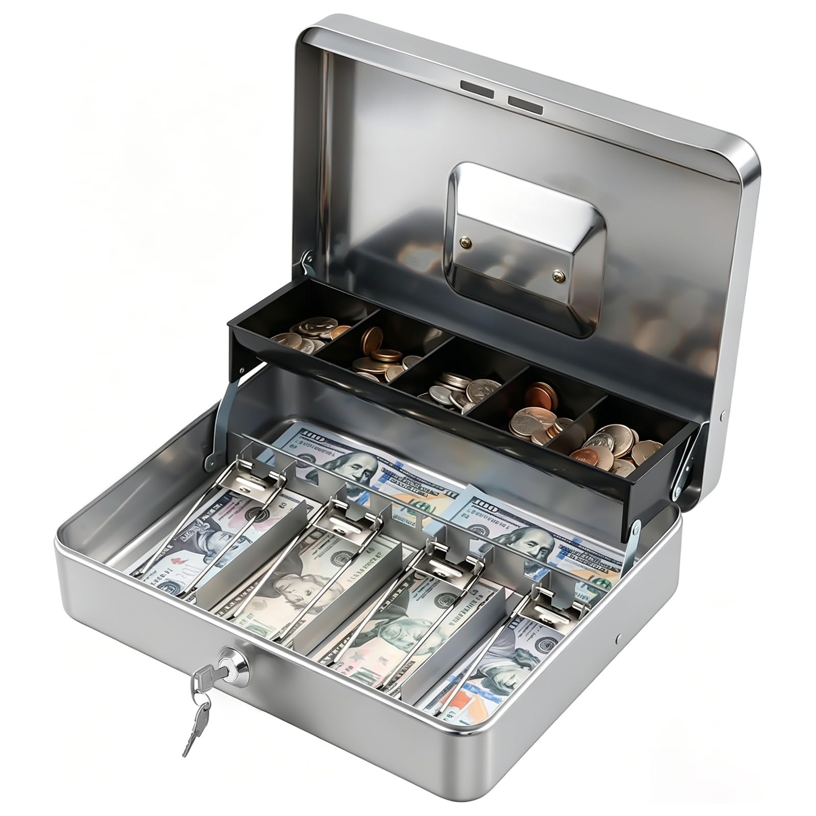 Amazon.com: KYODOLED Locking Cash Box with Lock,Money Box with