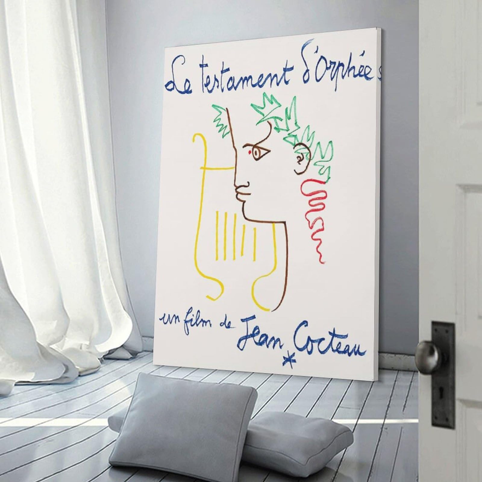 ジャンコクトー　ポスター　アート Amazon.co.jp: ジャン・コクトー 絵画アートvillefranche Sur