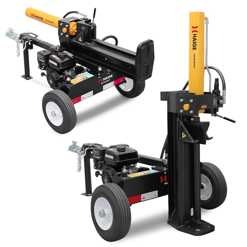 Amazon | HAIGE(ハイガー) エンジン薪割り機 HG-MKWR22T 薪割機
