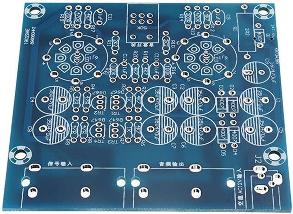 YELLAYBY Breadboard Amplifier Stereo AC12V DIY Kit 6J1 Preamp Tube Preamplifier DIY