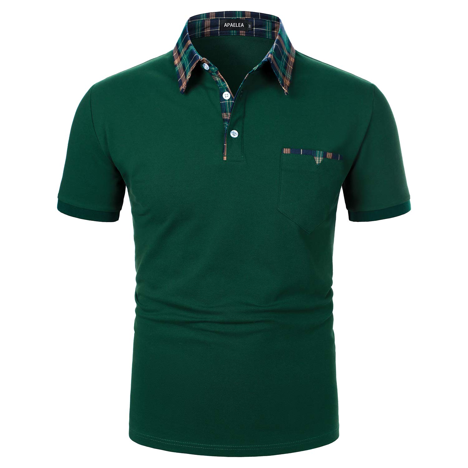 Polo Uomo Manica Corta Estivo T-Shirt da Golf a Contrasto Maglietta da Rugby