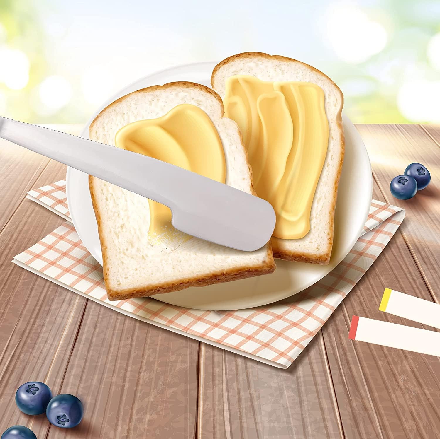 Simple preading Stainless Steel Spatula Spreader Knife, Peanut Butter and Jelly, Chocolate or Strawberry Jam Stirrer & Jar Scraper 11.5" Multifunction Stir & Scrape BIG Jars - Spread with Clean Hands
