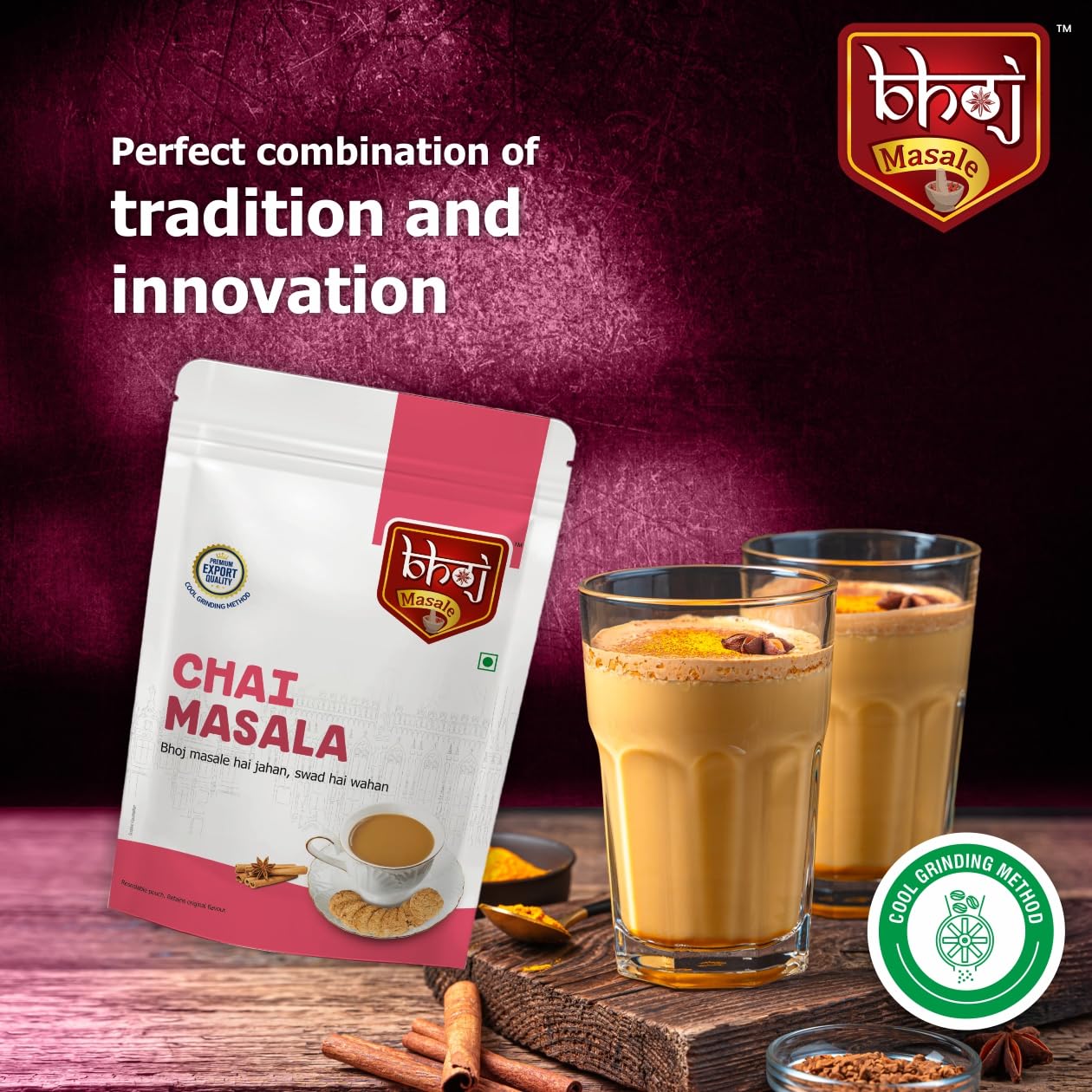 Bhoj Masale Chai Masala 200GM | Aromatic Tea Masala Powder with 100% Natural Ingredients - Image 6 thumbnail
