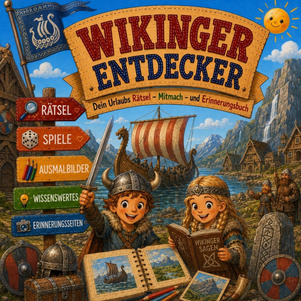 Wikinger Entdecker: Das große Wikinger-Mitmachbuch mit Rätseln, Wissen, Ausmalbildern und Abenteuern für kleine Entdecker (Wissens-Entdecker)