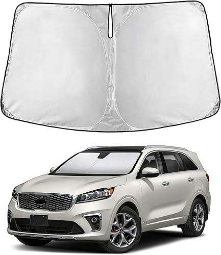Miniatura 70 de EcoNour Parasol para Subaru Crosstrek 2013-2015 2016 2017, visera solar para parabrisas delantero y ventana, bloqueador de calor UV y protector