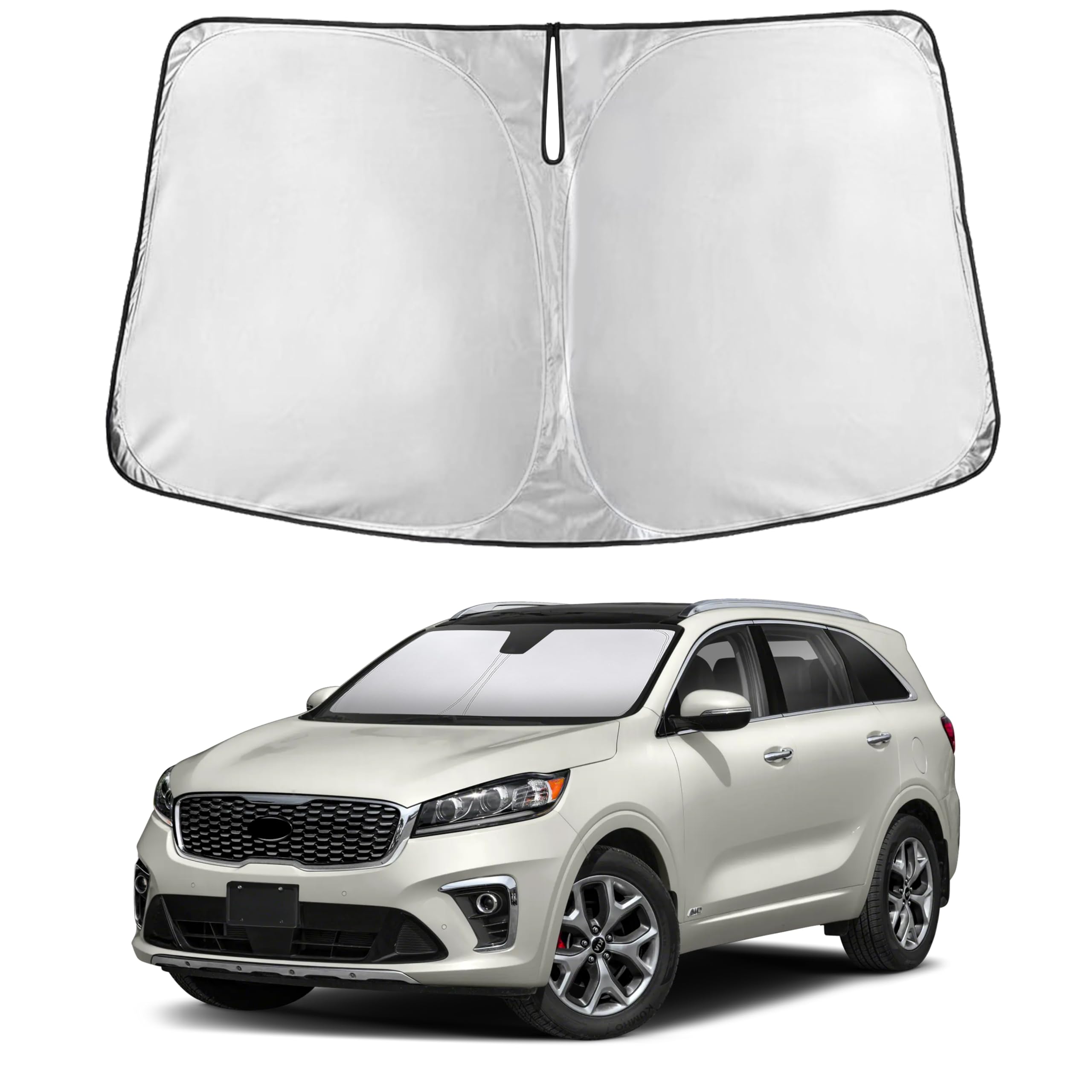 EcoNour Windshield Sunshade Compatible for Kia Sorento 2016-2018 2019 2020