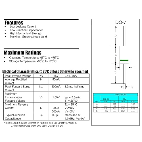 Miniatura 91 de 35 PCS 1N5349B 5W 12V Zener Diodo 5349 5Watt 12Volt Diodos de potencia automotriz diodos unidireccionales DO-201AD paquete