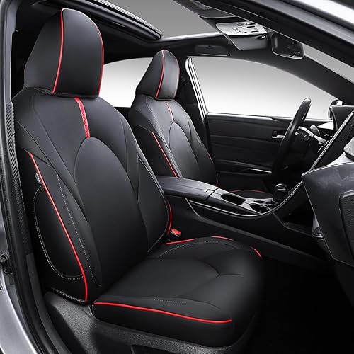 PTYYDS Fundas de asiento compatibles con fundas de asiento de automóvil Toyota Camry 2018-2024, protector de asiento de repuesto para accesorios