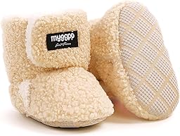 Kfnire Babyschuhe Winterschuhe Baby Stiefel Krabbelschuhe Weiche Sohle Warme Booties Neugeborenen Lauflernschuhe Kuschelige Fleece-Stiefel mit rutschfestem Boden Stiefel für Kleinkinder