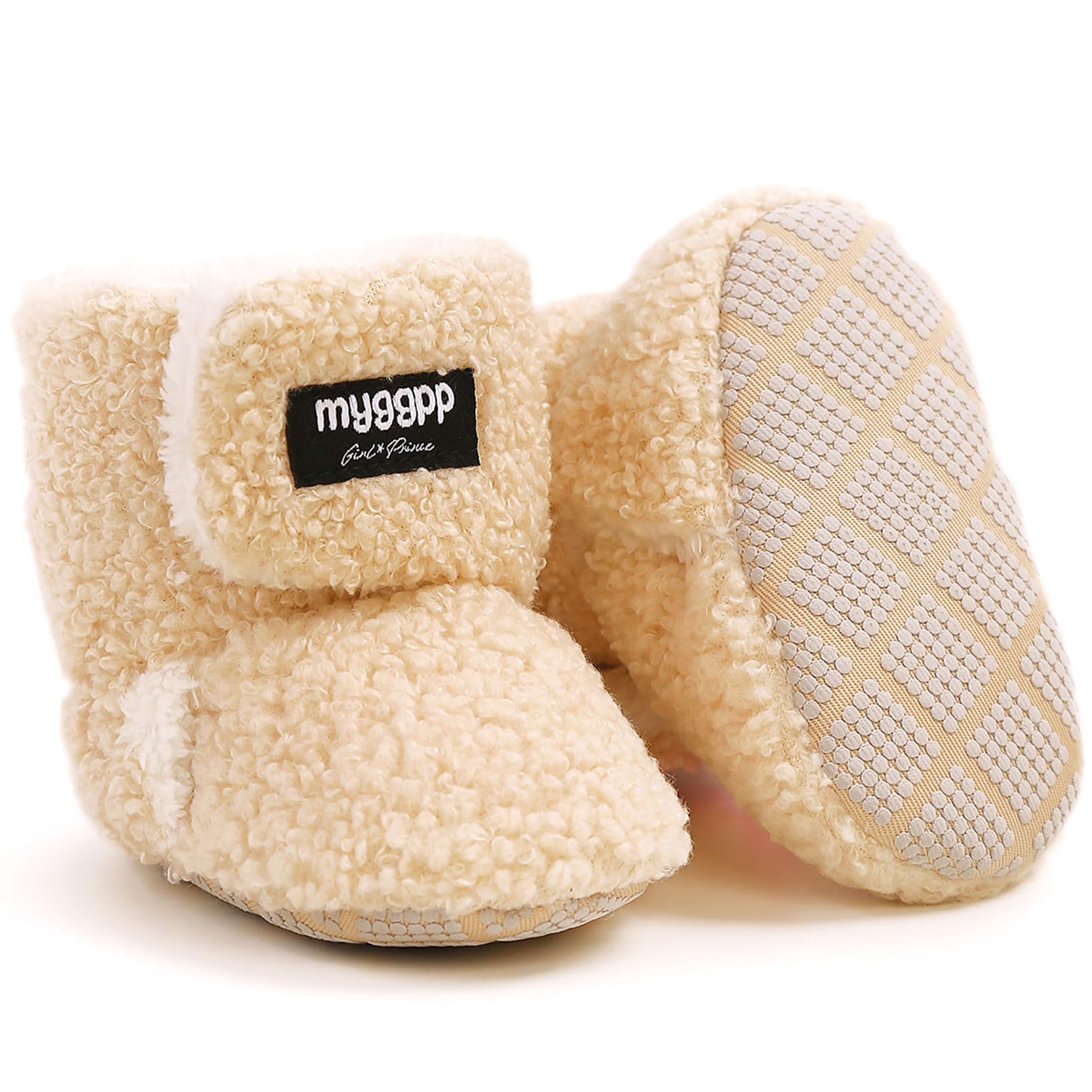 Babyschuhe Winterschuhe Baby Stiefel Krabbelschuhe Weiche Sohle Warme Booties Neugeborenen Lauflernschuhe Kuschelige Fleece-Stiefel mit rutschfestem Boden Stiefel für Kleinkinder