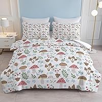 Vista 63 de SOULZZZ Juego de ropa de cama retro hippie tamaño matrimonial, edredón floral de hongos margaritas para niñas y mujeres, edredón negro con 2 fundas
