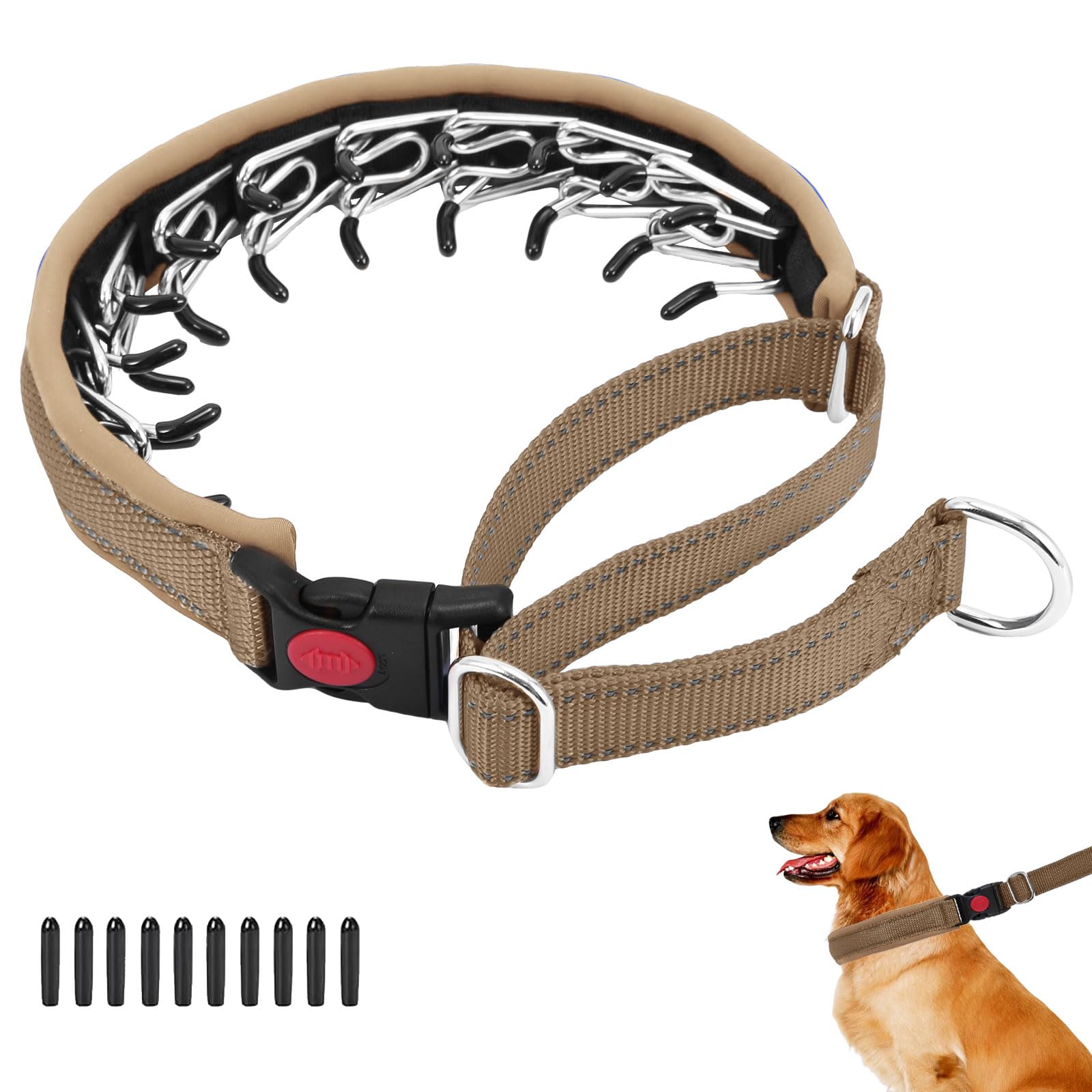 Anglevate Martingale Collar Khaki