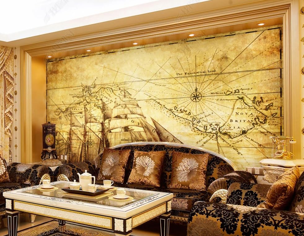Papier peint intissé pour chambre et salon style voyage mondial - 3