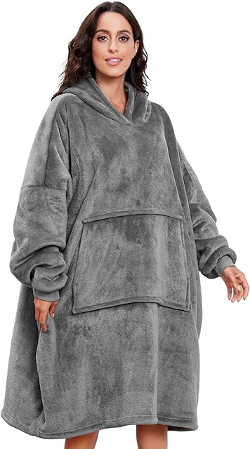 CMTOP Hoodie Oversized Hoodie Sweatshirt Blanket Super Soft Warm Comfortable Blanket One Size Fits All Blanket Super Soft Warm Blanket Hoodie Fits All Men Women Girls Boys