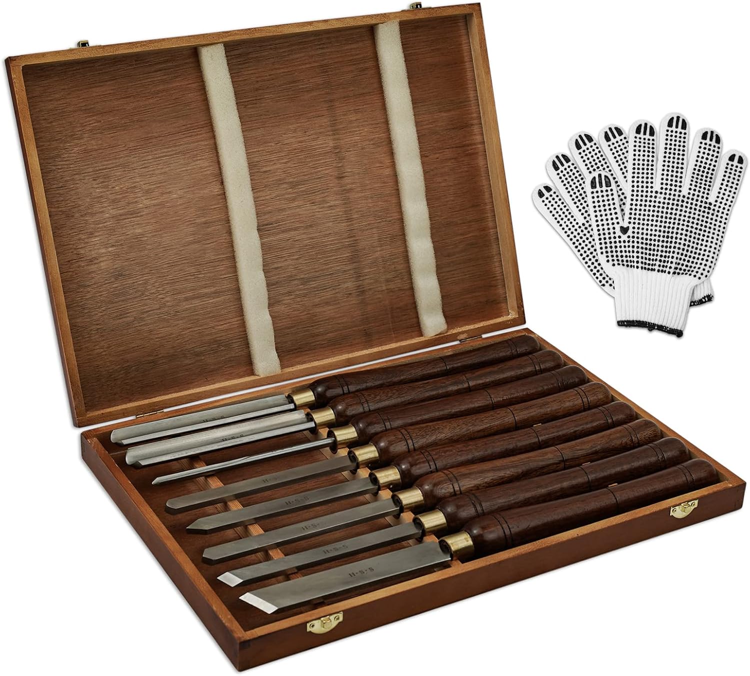 Lathe Chisel Set, 8 Woodworking Tools, Wood Chisel Tool Sets, High