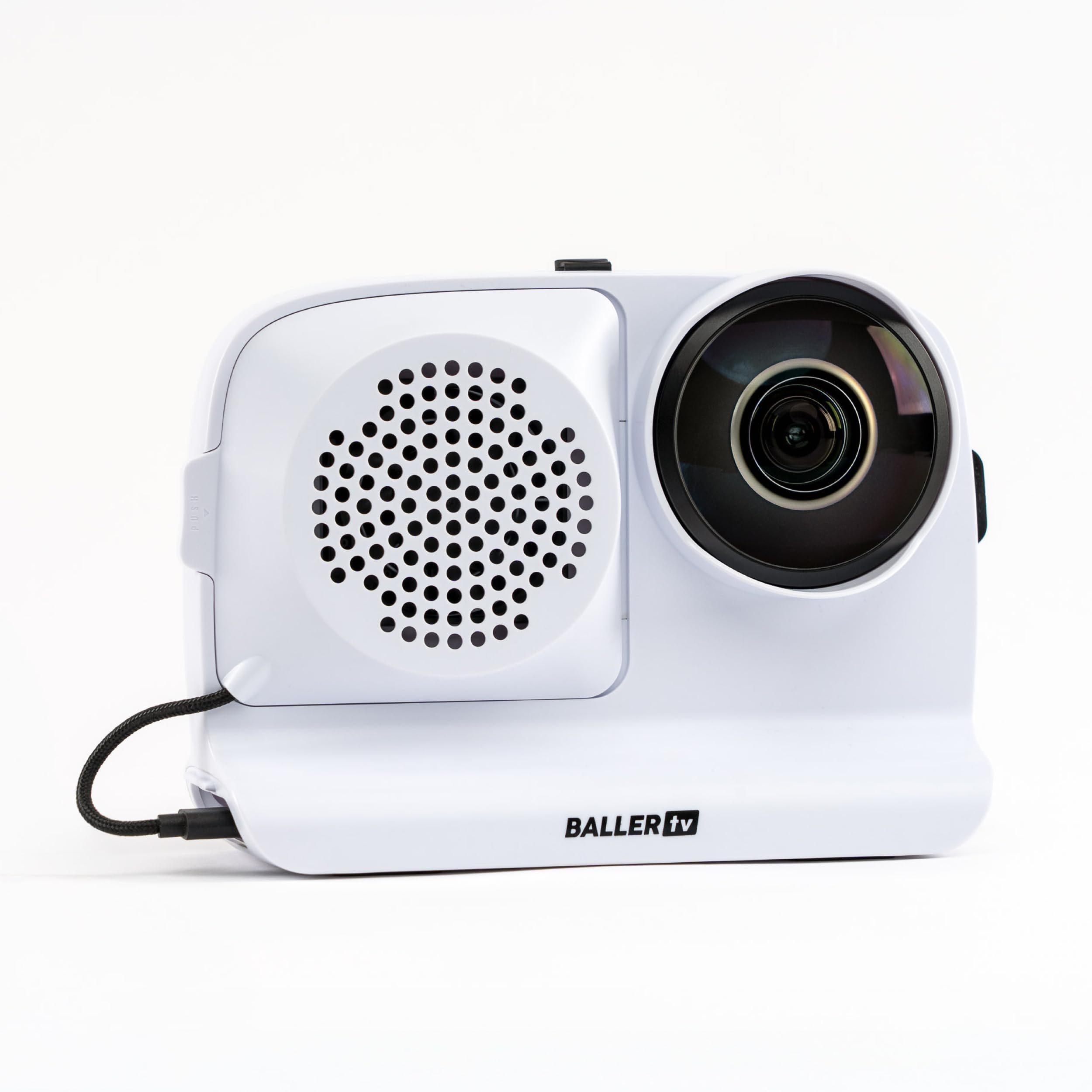 BallerCam AI Auto-Tracking Sports Filming System, 180° Full-Field Lens & Live Streaming for Basketball, Soccer & Volleyball, Compatible with iPhone 16