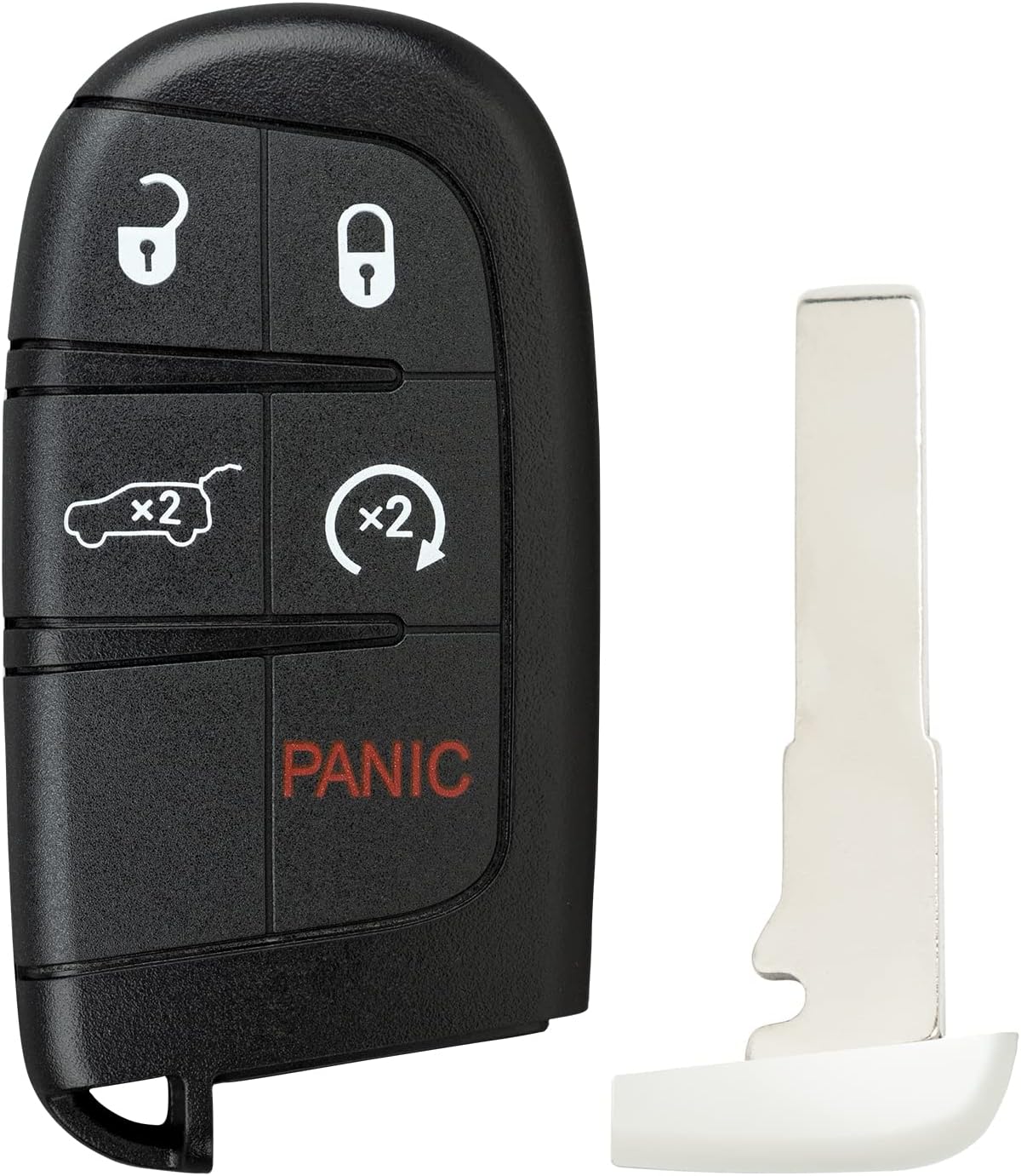 StandardAutoPart Keyless Entry Smart Key fob Compatible with Jeep Compass 2017 2018 2019 2020 2021 M3N-40821302 (5 Button (Hatch))