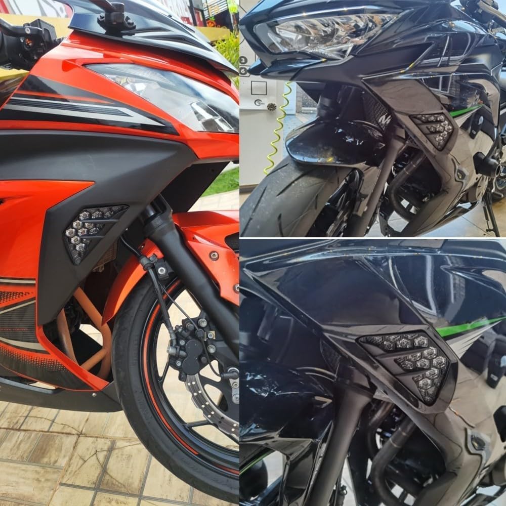 ONE.K.S Motorcycle Front Turn Signals Light Turning Lamp For Ninja ZX6R ZX25 ZX4R ZX4RR ZX4-SE 2023-2025