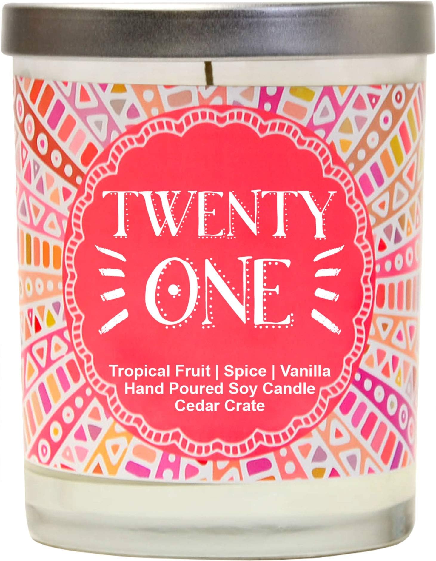 Twenty One - 21st Birthday Gifts for Her, Finally Legal, R.I.P Fake ID, 21st Birthday Candles Gift idea for Women, Happy 21st Birthday for Women, Funny Birthday Gift Ideas