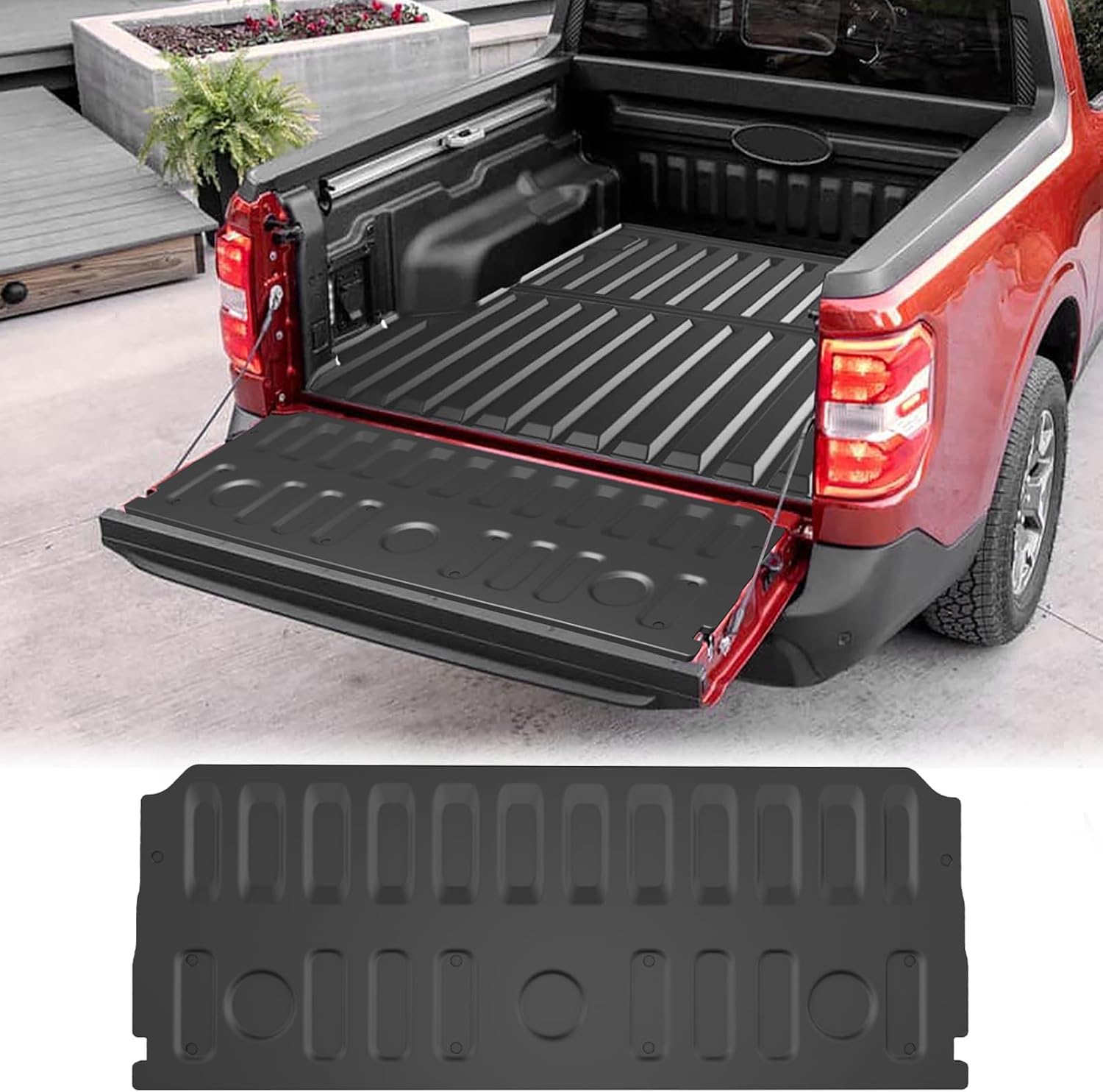 AOMSAZTO Tailgate Mat For Honda Ridgeline 2017-2025 – Heavy Duty TPE Protector, Waterproof, Non-Slip, Custom Fit Tailgate Cover