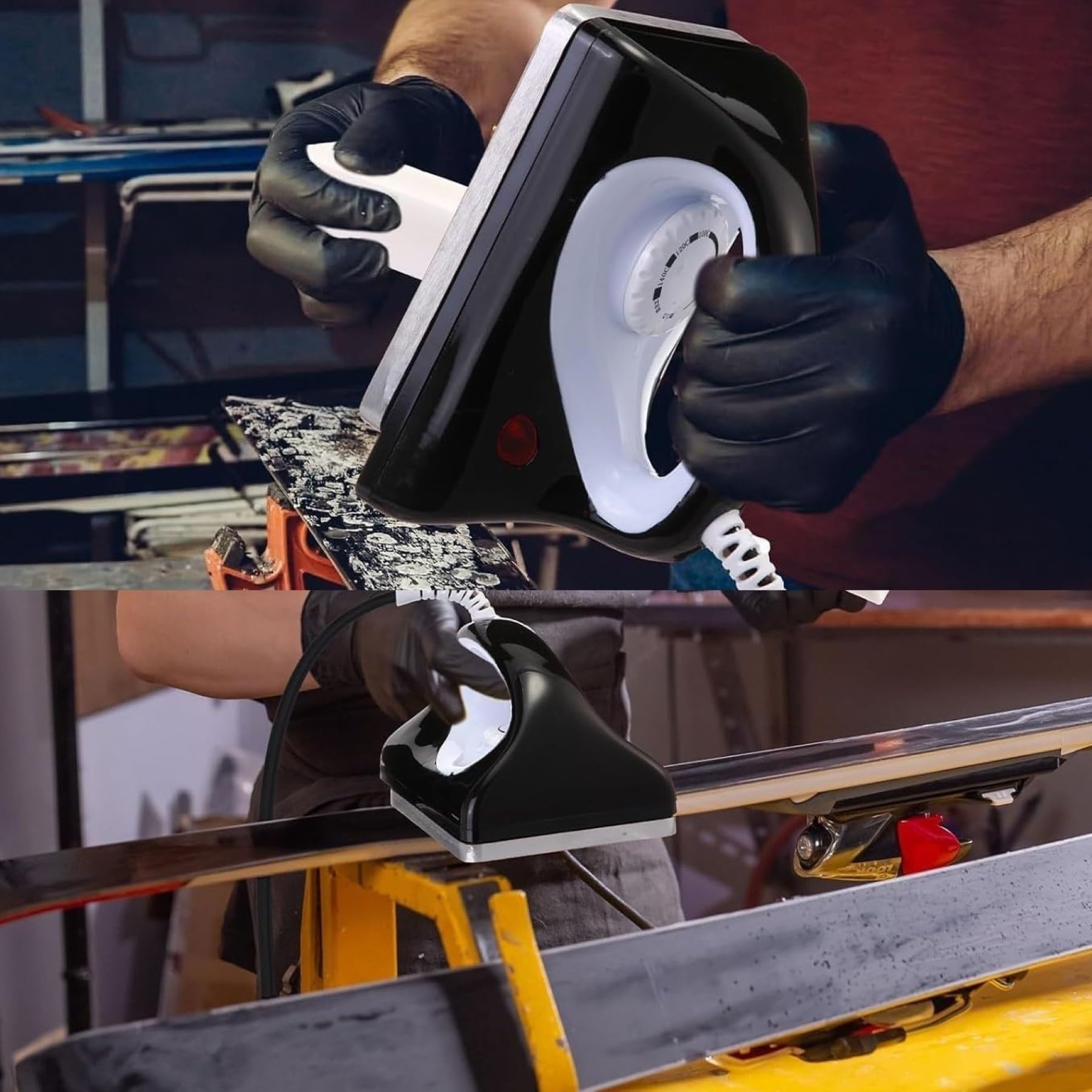 Fer à Farter Commercial pour Ski et Snowboard avec température réglable, Plaque de Base épaisse pour Une Chaleur Uniforme, Affichage numérique, Design Compact pour Snowboards et luges