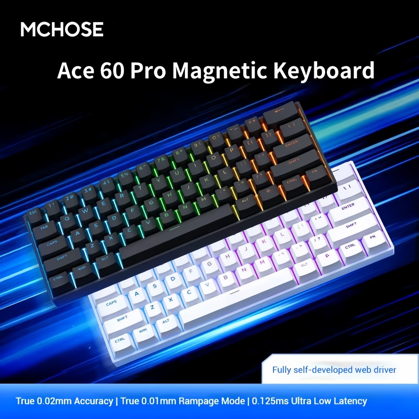 Amazon.com: ZMX MCHOSE ACE 60 Pro Magnetic Switch Wired Gaming