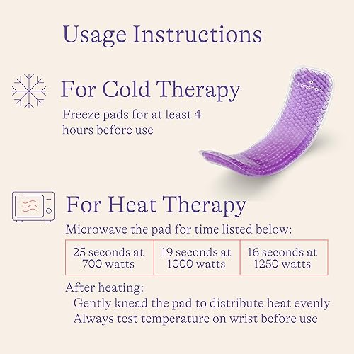 Miniatura 6 de Lansinoh Almohadillas calientes y frías para artículos esenciales posparto morado 2 unidades de almohadillas posparto