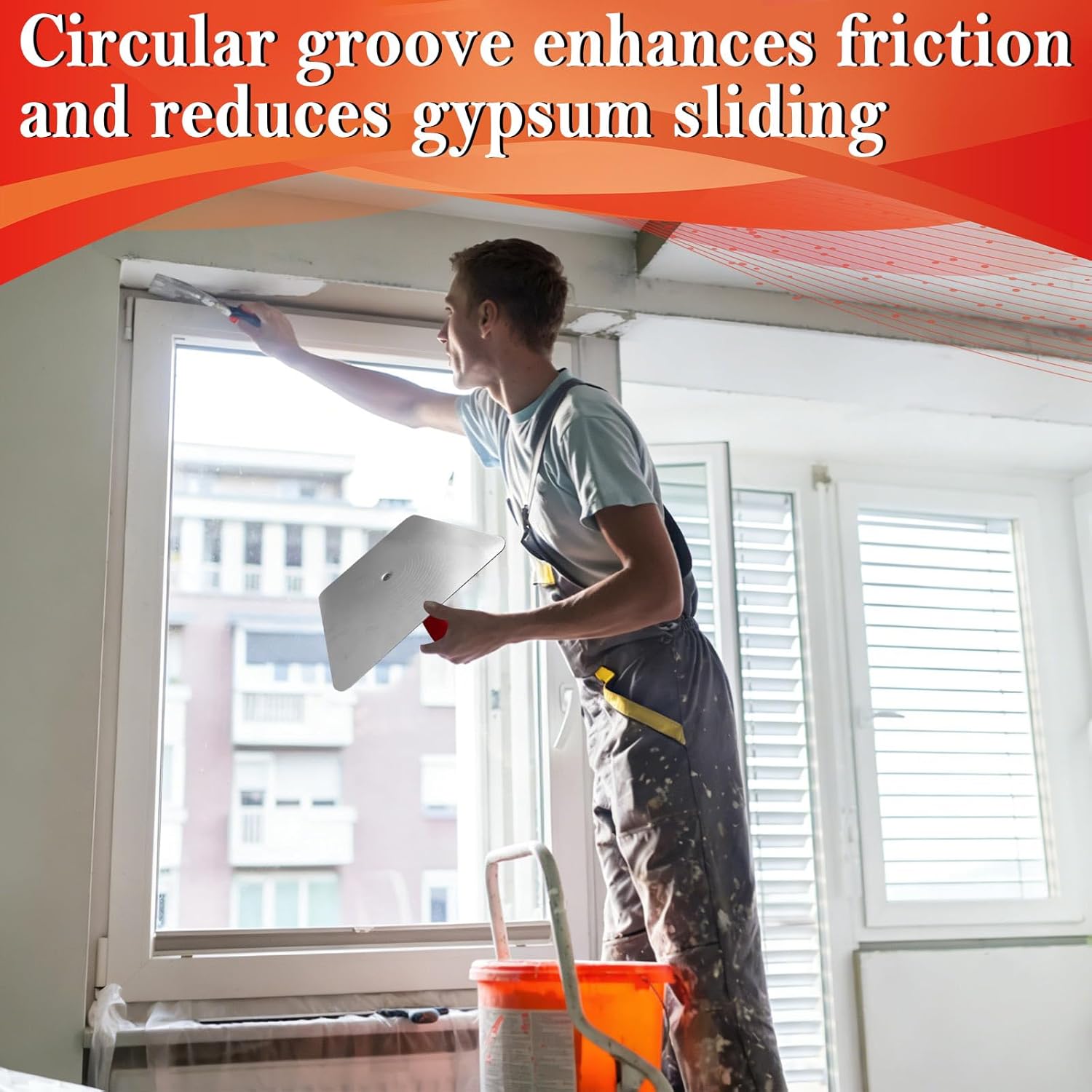 乾式壁ハンドツールキット 12インチ 石膏ホーク 6インチ テーピングナイフ ステンレススチール 石積み 泥ホーク コンクリート仕上