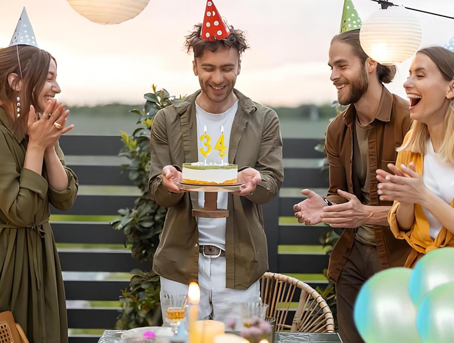 10-Pieces Number Candles 0-9 Birthday Candles for Cake, Gold Number Birthday Candles Bulk 0 1 2 3 4 5 6 7 8 9 for Happy Birthday Wedding Anniversary Party Supplies Cake Decoration (10-Count)