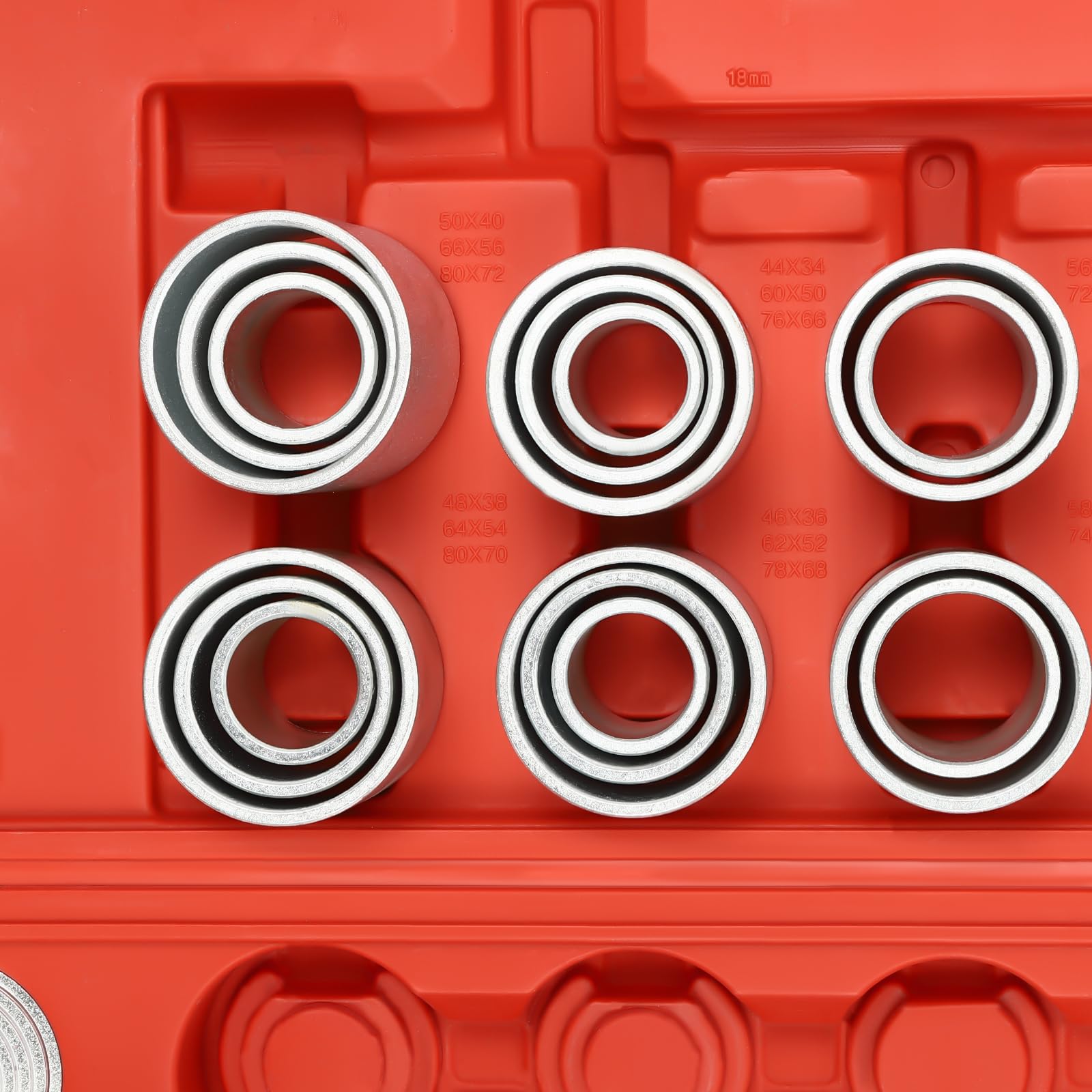 Set di 28 utensili per la rimozione e l'installazione di cuscinetti a boccola, set di 28 presse speciali e tiranti, adatti per la manutenzione dell'auto e la riparazione professionale del