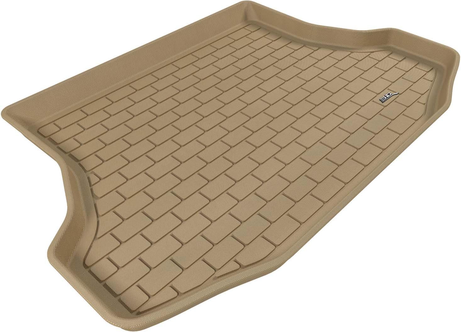 3D MAXpider Cargo Custom Fit All-Weather Floor Mat for Select Honda Civic Models - Kagu Rubber (Tan)