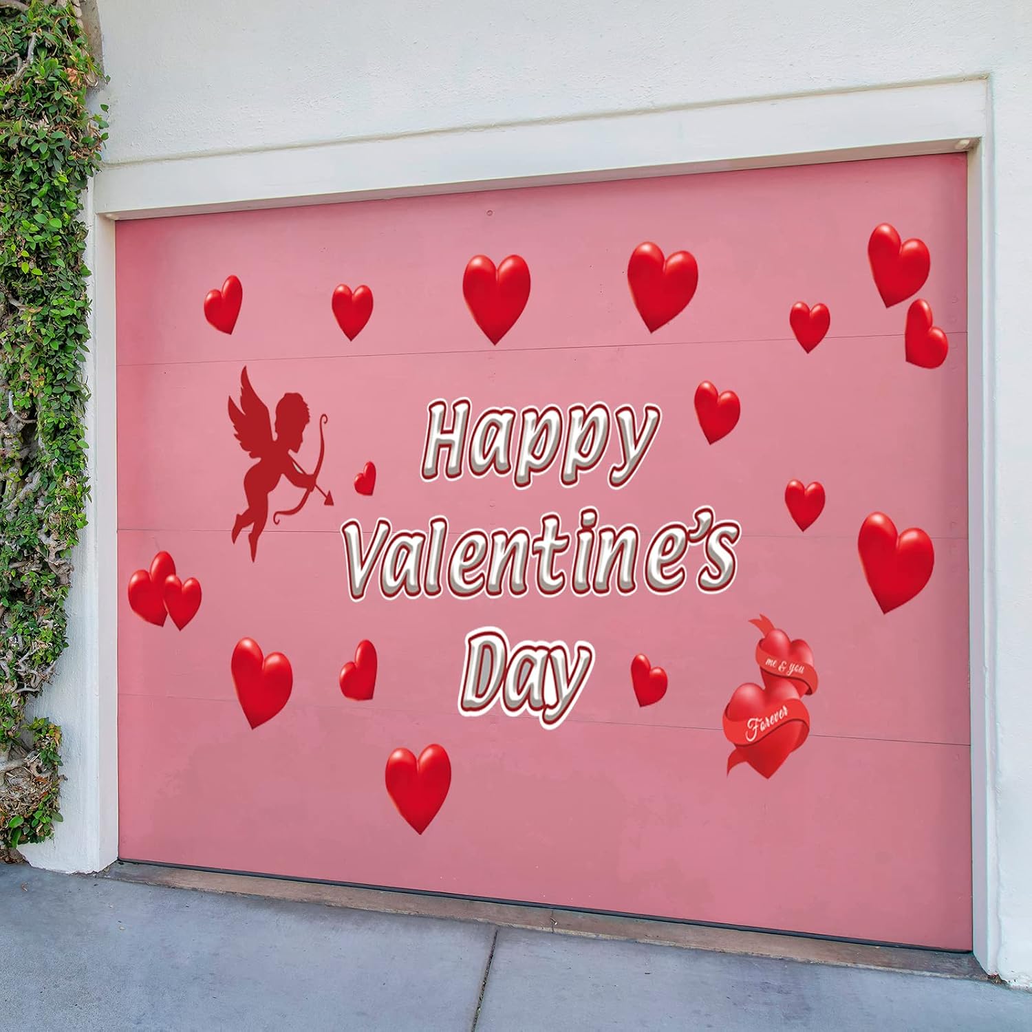 Funtery 28 Pieces Valentine's Day Garage Door Decoration Magnets Happy Valentine's Day Decors Refrigerator Magnetic Stickers Garage Door Decals for Car Decor