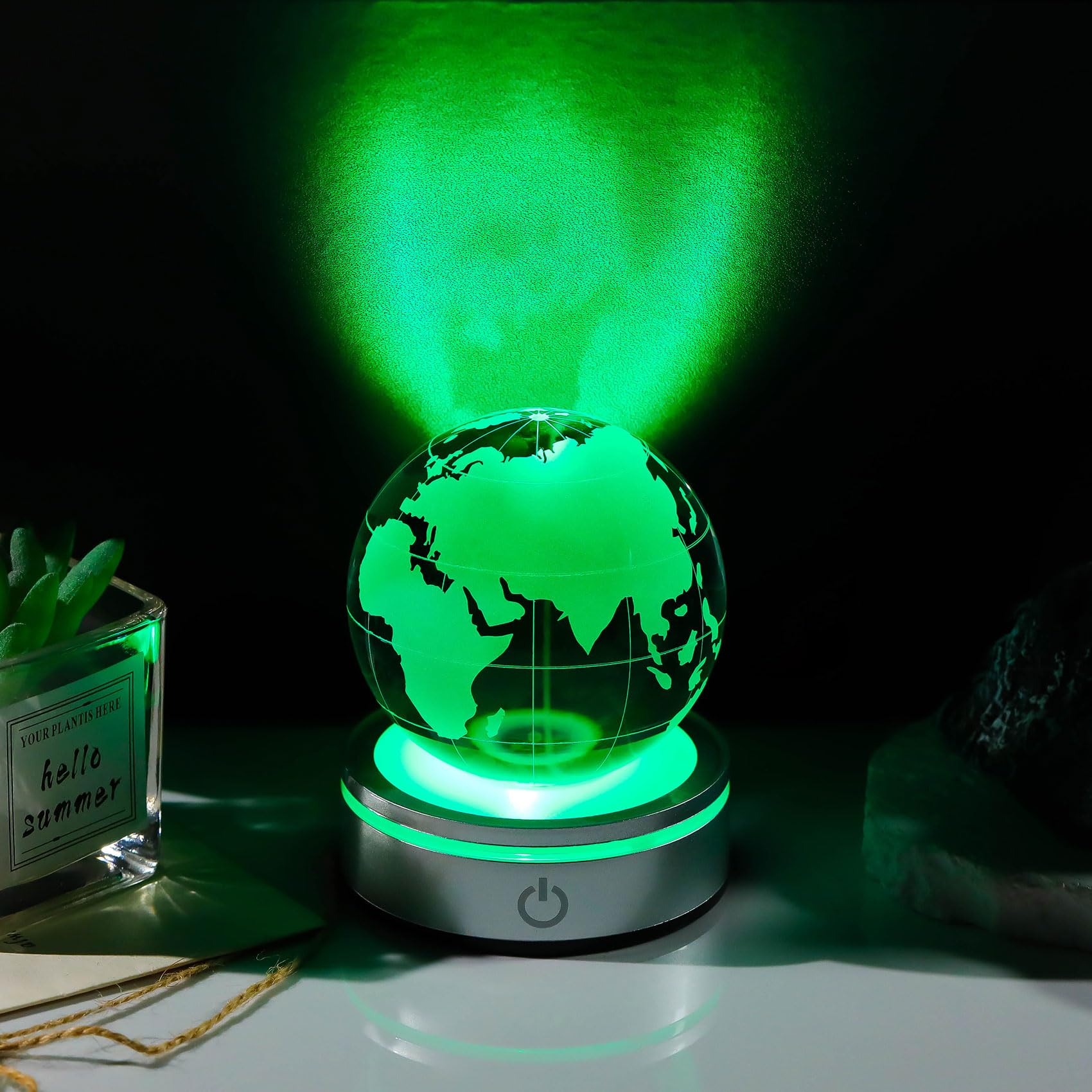 Amazon.co.jp: Kertari 3D宇宙 K9クリスタルボール 地球 模型 誕生日