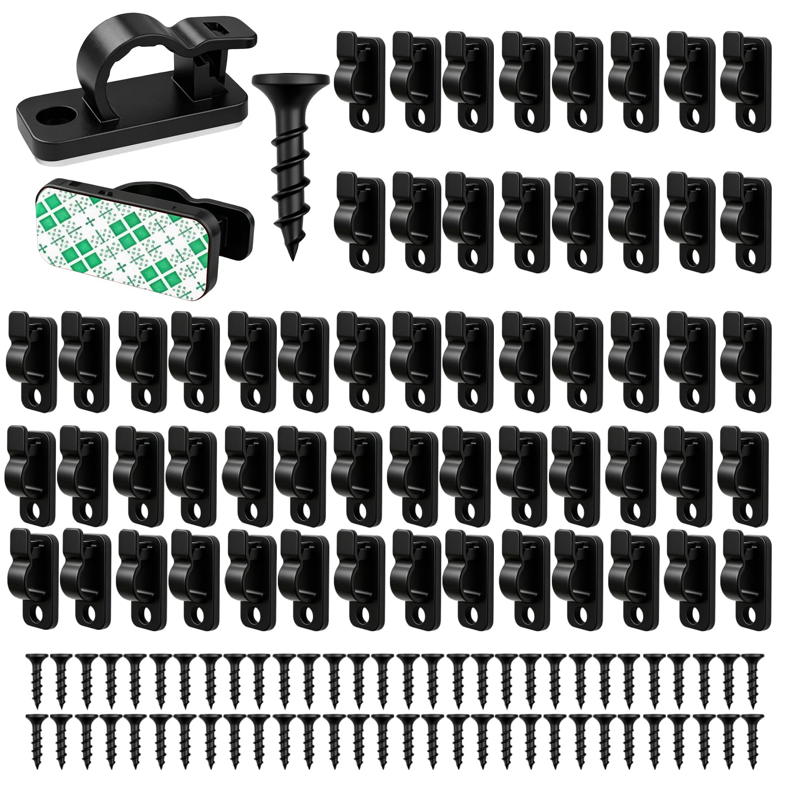 120 Pcs Outdoor String Light Clip Screw-in Hook, Fence Clip for Fairy Light