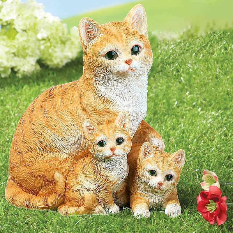 Hoshisea 8 Pieces Cat Figurine Cat Decoration, Forest Animals Figurine