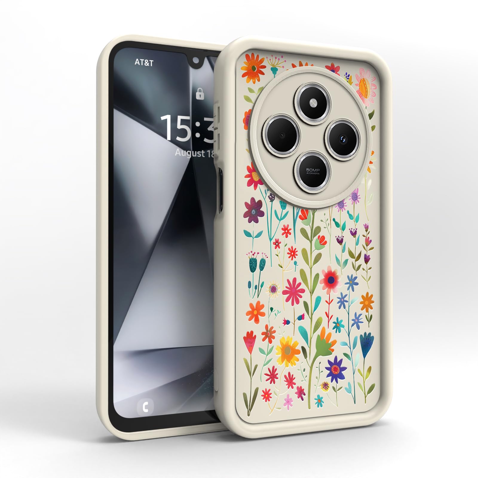Schutzhülle Für Xiaomi Redmi 14C 4G / Poco C75 / Redmi A4 – Weiches Silikon, Stoßfest (braun)