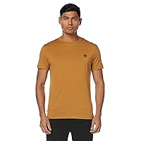 Timberland Ss Chest Tree Logo Jersey Slim Tee T-shirt, Giallo