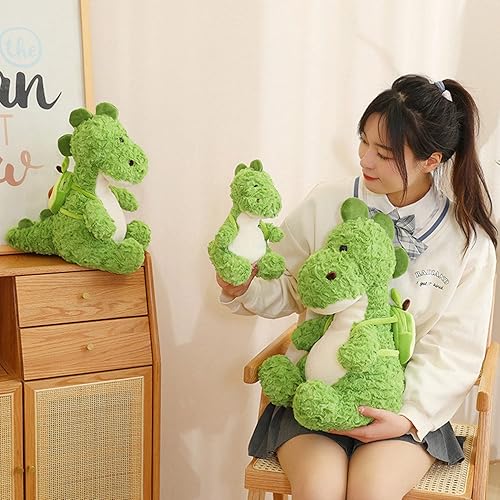 Miniatura 4 de Lindos animales de peluche suaves de dinosaurio, peluches de dinosaurio, almohada de dinosaurio para abrazar, muñeca de dinosaurio con mochila