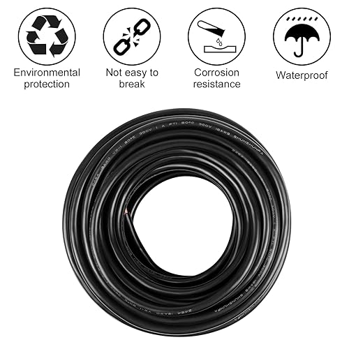 Miniatura 25 de Cable de calibre 18 de 65.6 pies, 3 conductores, cable eléctrico de 18 AWG, cable de cobre estañado trenzado sin oxígeno 18/3, cable de PVC flexible