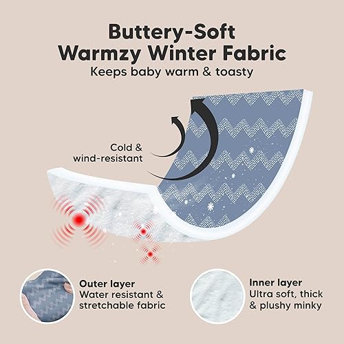 Miniatura 3 de Funda de asiento de automóvil para bebés para niños y niñas, toldo transpirable para asiento de automóvil para invierno, lluvia, ajuste elástico