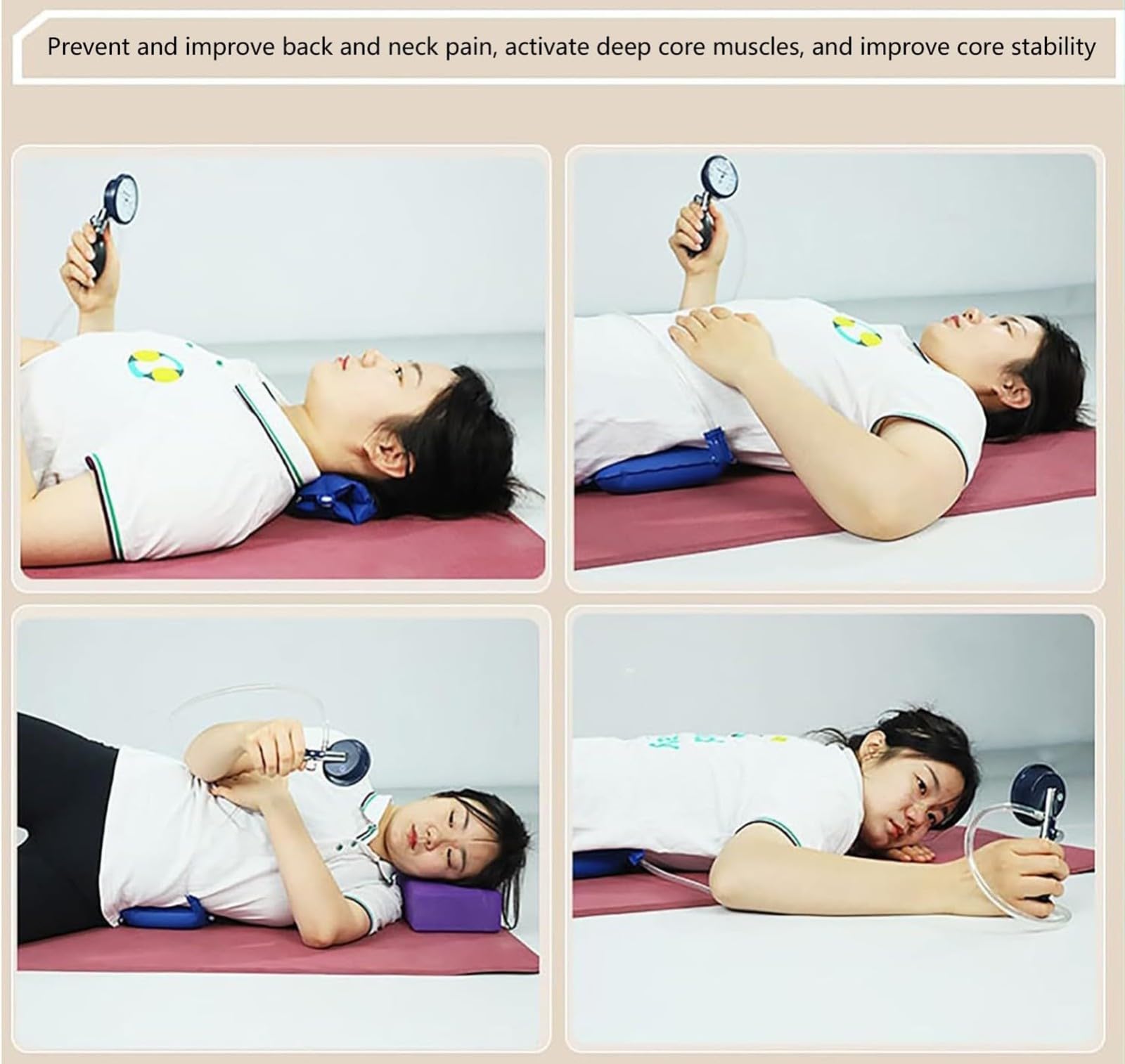 Biofeedback de Pression Stabilisatrice - Dispositif de Biofeedback de Pression Biologique - Instrument D'activation du Groupe Musculaire Central