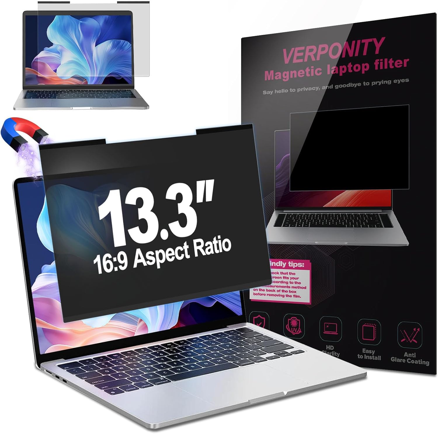 FF13 Shield Dell XPS 13 Privacy Screen Filter