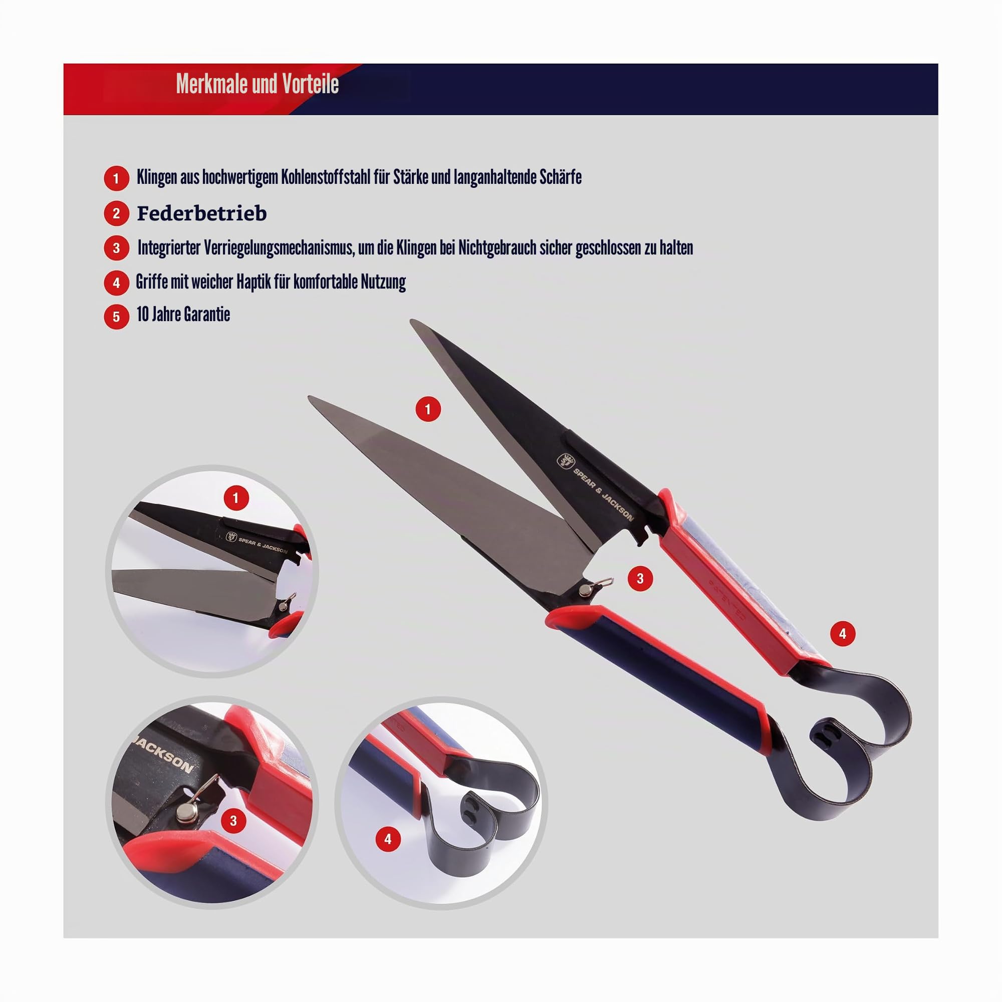 Spear & Jackson 4855TS Razorsharp Advantage Blütenschere