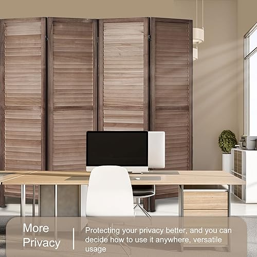 Miniatura 7 de Divisor de habitación de 5.6 pies de alto y 16 pulgadas de ancho, separadores de habitación y pantallas plegables de privacidad, pantalla plegable