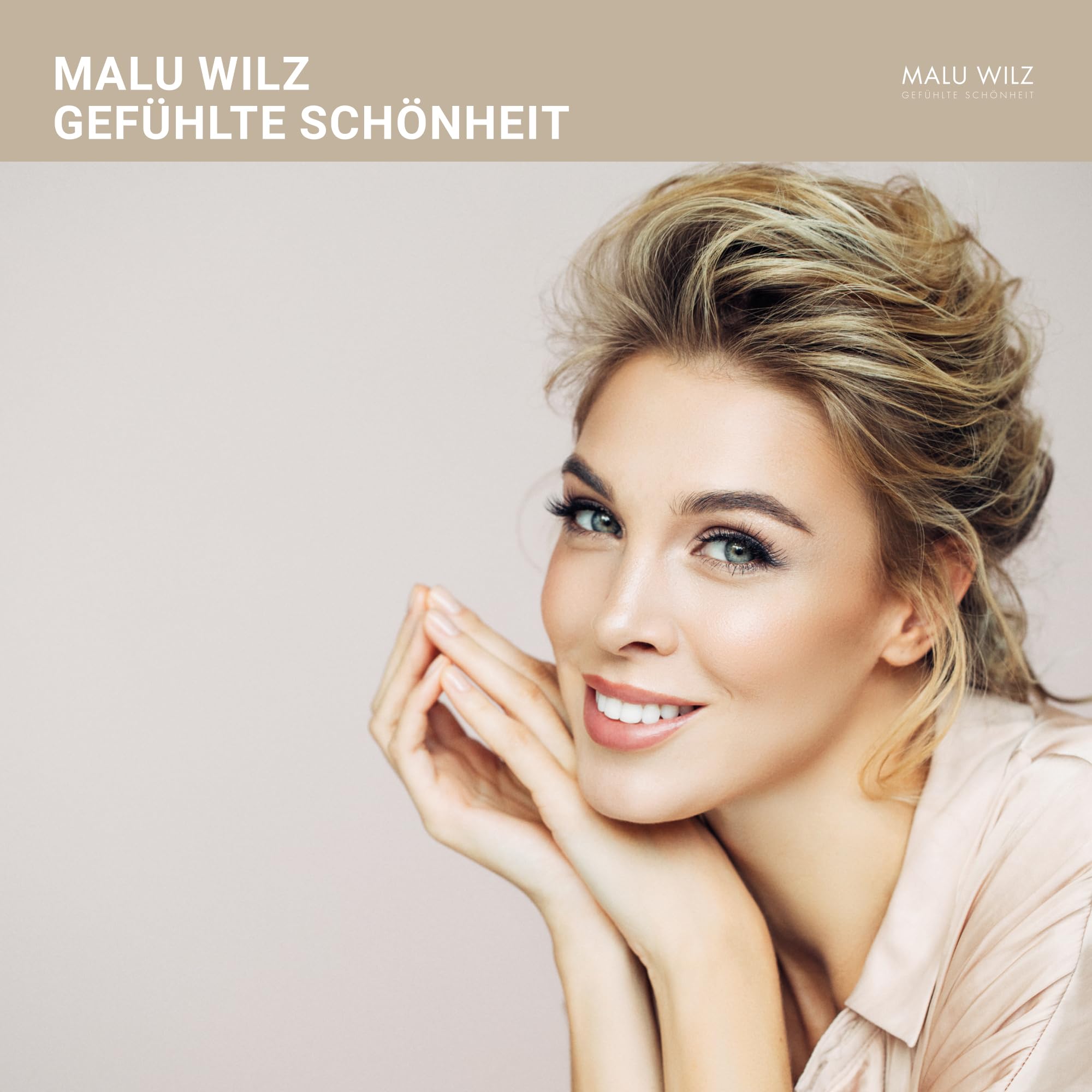 Malu Wilz Bundle Natural Beauty Day Cream + Hyaluronic Active+ Cream Soft I Erfrischende Skincare Gesichtspflege-Creme Set I Creme 40ml + Booster 50ml