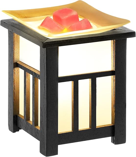 Tianqinuk Electric Wax Melt Burner Electric Wax Burner Oil Burner Aroma Lamp Fragrance Candle Warmer for Home Office Bedroom Living Room (Beige)
