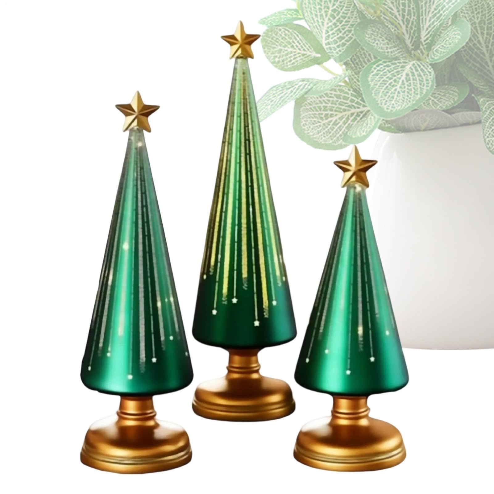 Statuette de sapin de Noël et figurine étoile le cadeau idéal pour embellir un centre de table