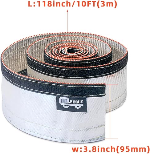 Miniatura 2 de Funda de protección térmica, manguito aluminizado, manguera aluminizada Express y barrera de protección de alambre de manguera plateada con cierre