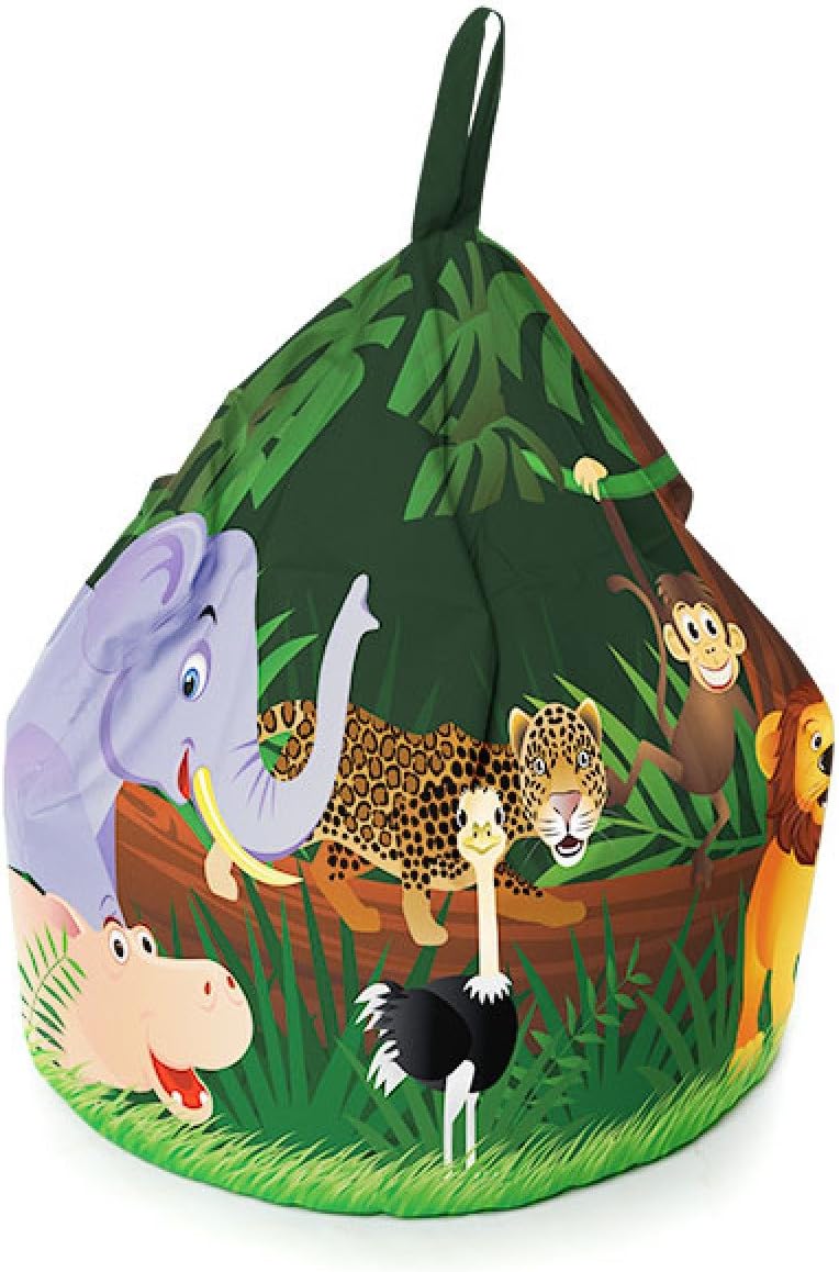 RU Comfy Kids Bean Bag Mighty Jungle Animal, Polyester, Small