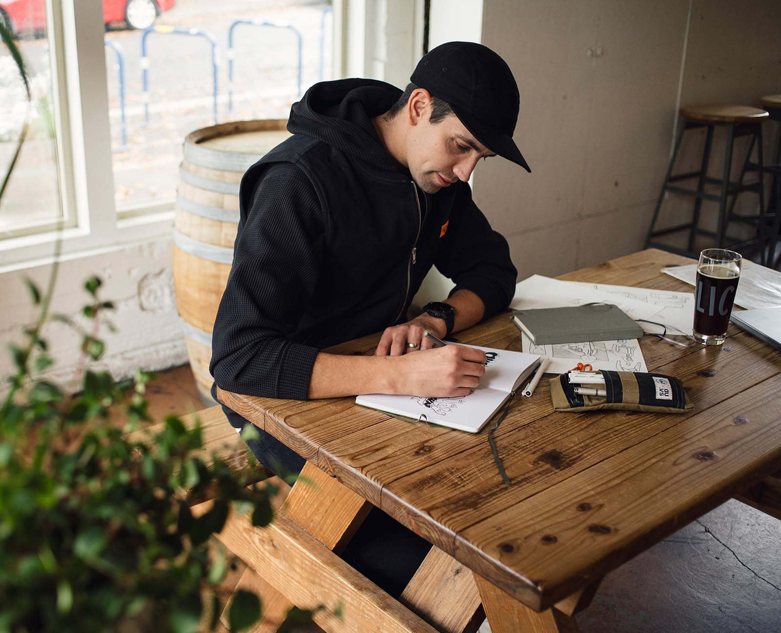 JAMES Bolen EDC Twist-Retractable Pen Slim Machined Stainless Steel Barrel Designed for Daily Carry Black — view 7